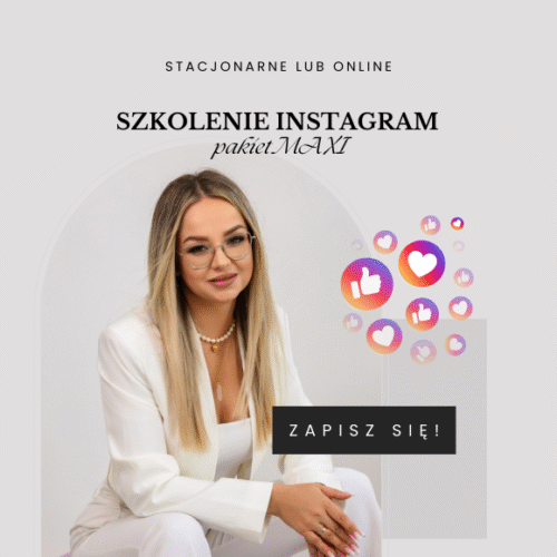 SZKOLENIE INSTAGRAM 1:1 PAKIET MAXI